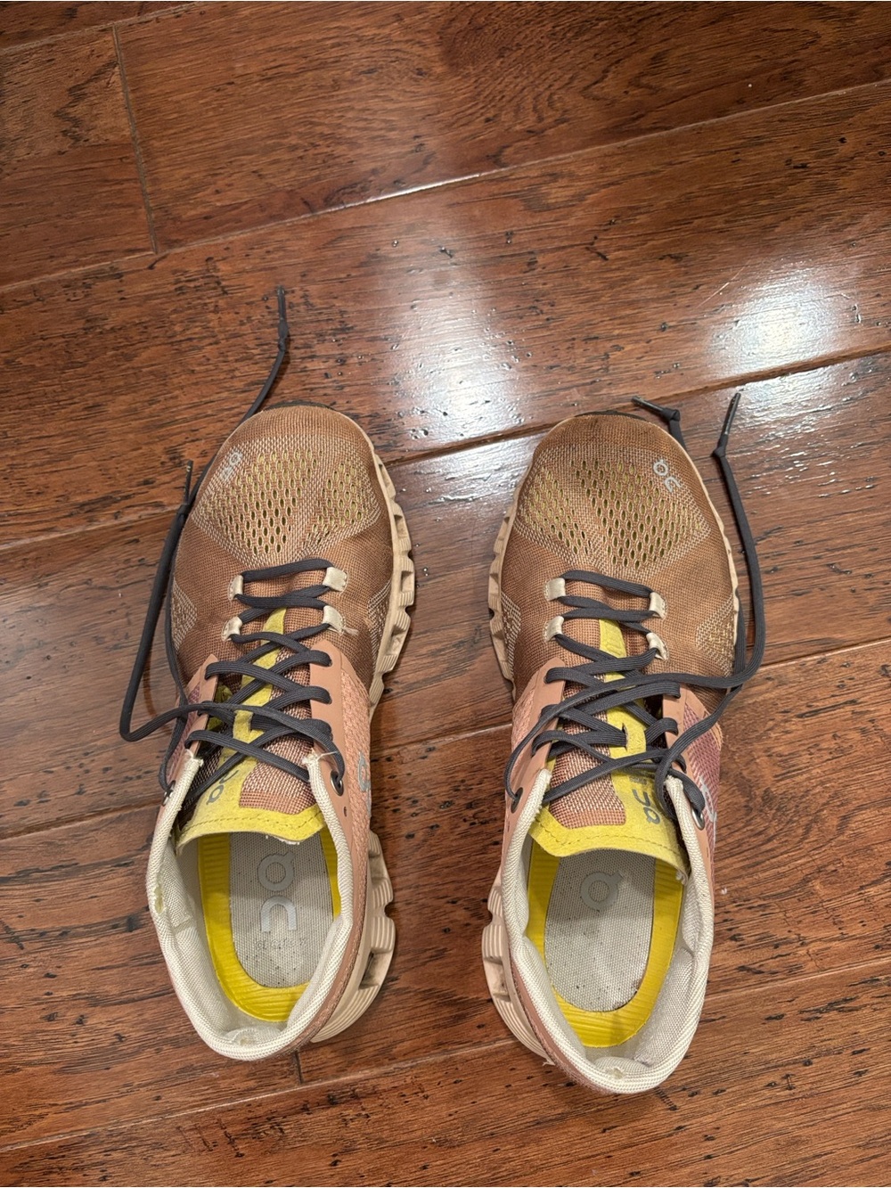 On Running Women's Sneakers in Beige and Yellow
